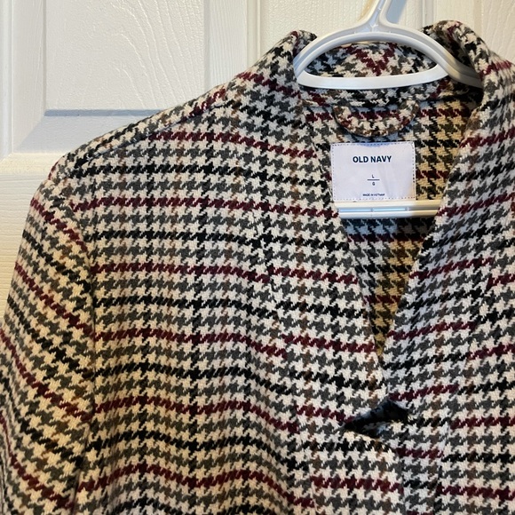 Old Navy Houndstooth Coat - Black and White - Picture 2 of 3